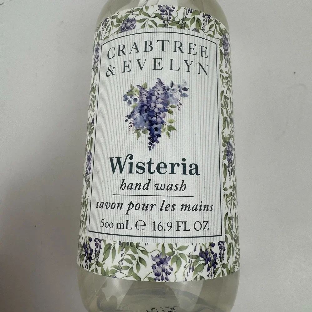 Crabtree & Evelyn Wisteria Hand Wash 16.9 oz Floral Soap New